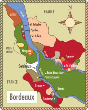 France Bordeaux Map 300x375 